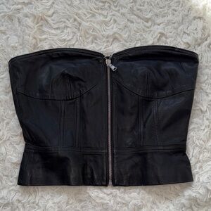 Marc By Marc Jacobs Black Strapless Top